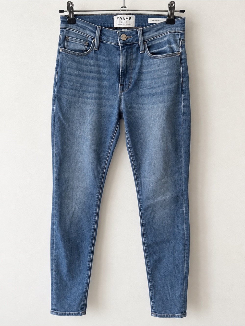 Frame Denim Women's Skinny Jeans in Dark Blue Wash